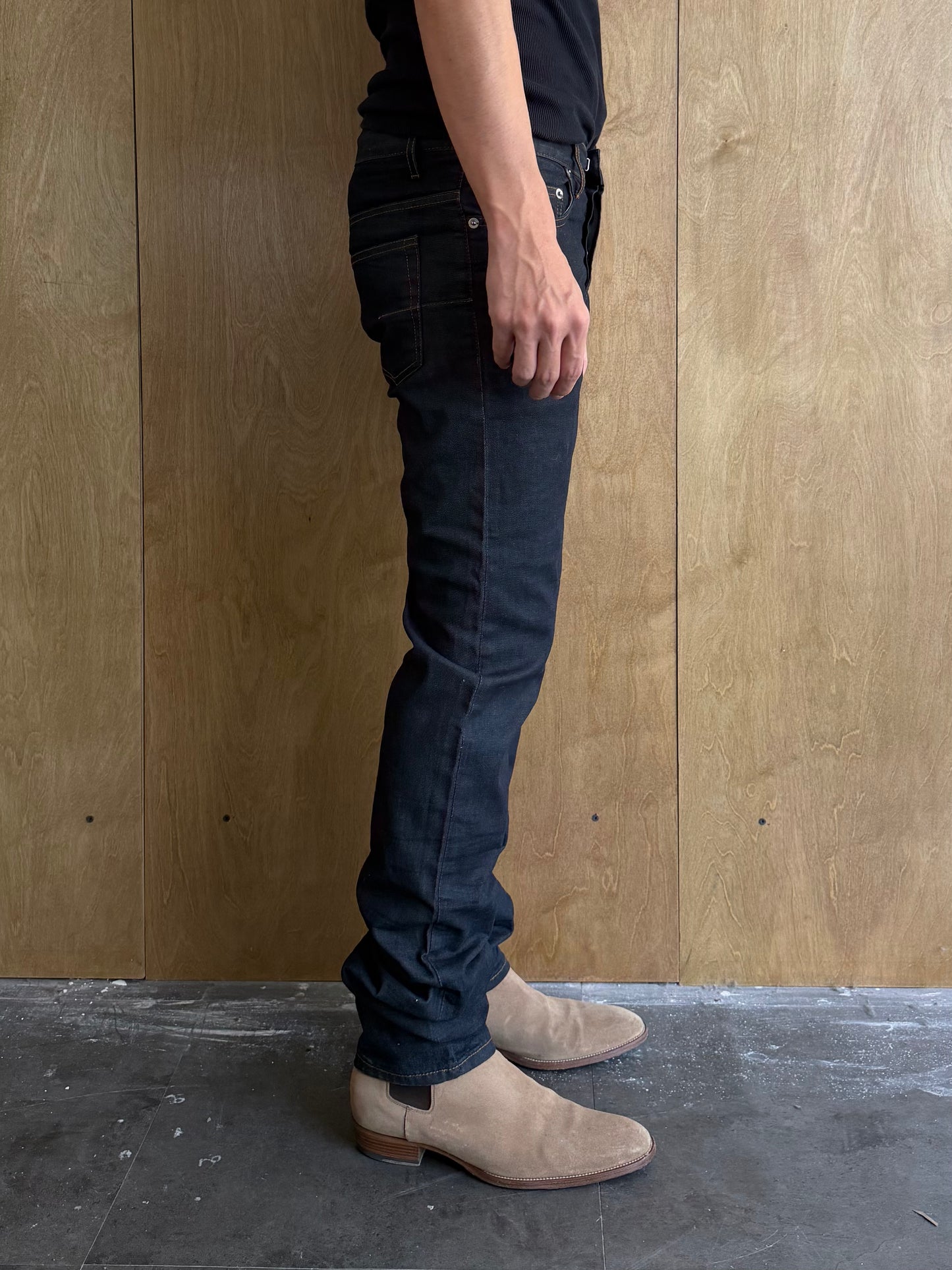 Dior Homme FW07 Raw Denim Slim Straight Jeans