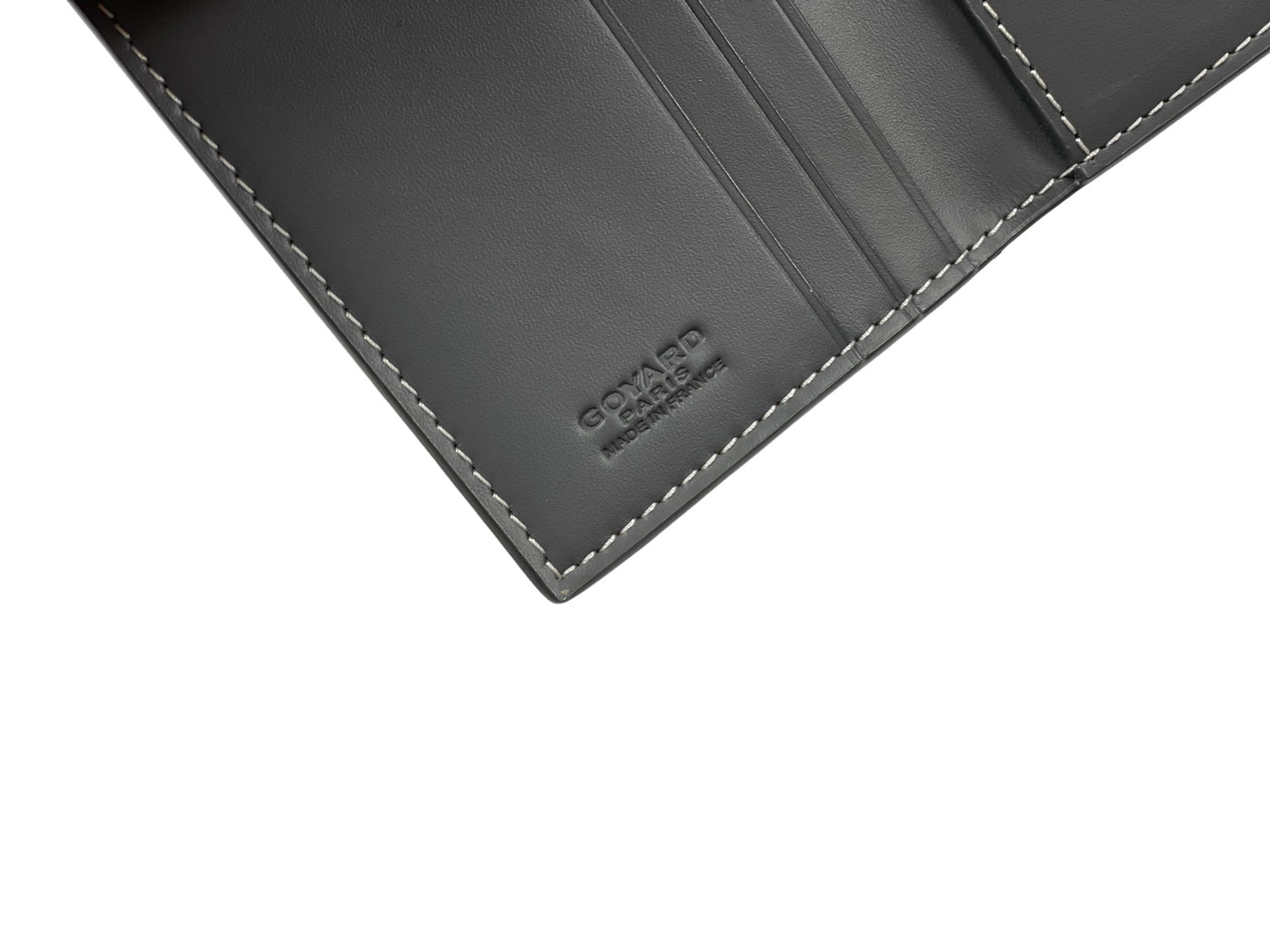 Goyard Goyardine Passport Wallet Gray