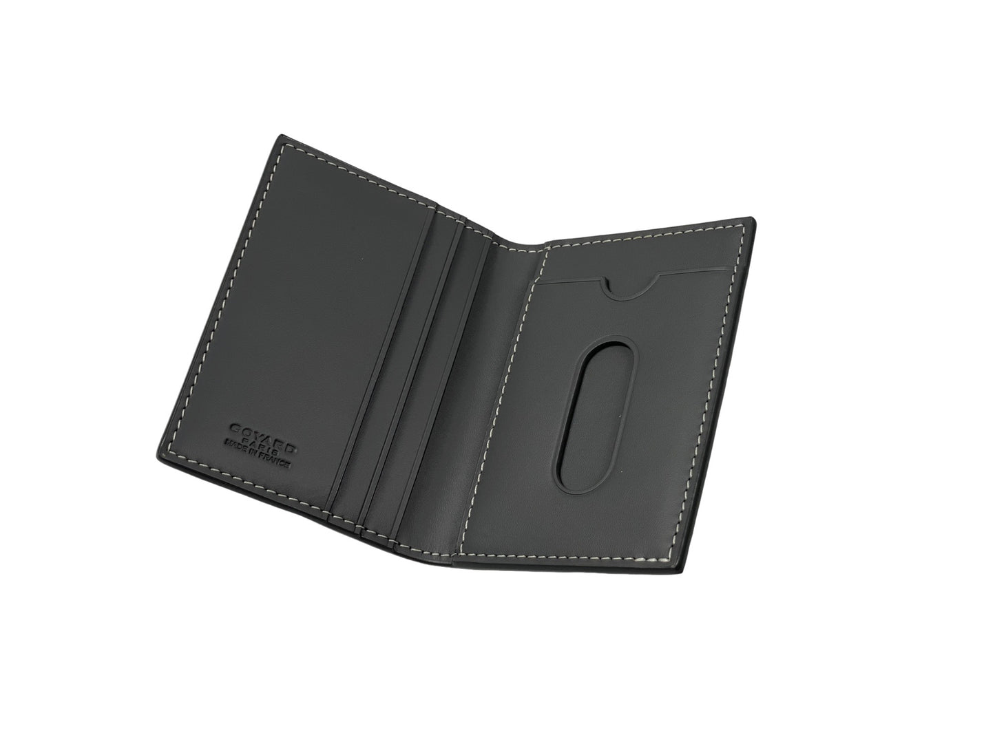 Goyard Goyardine Passport Wallet Gray