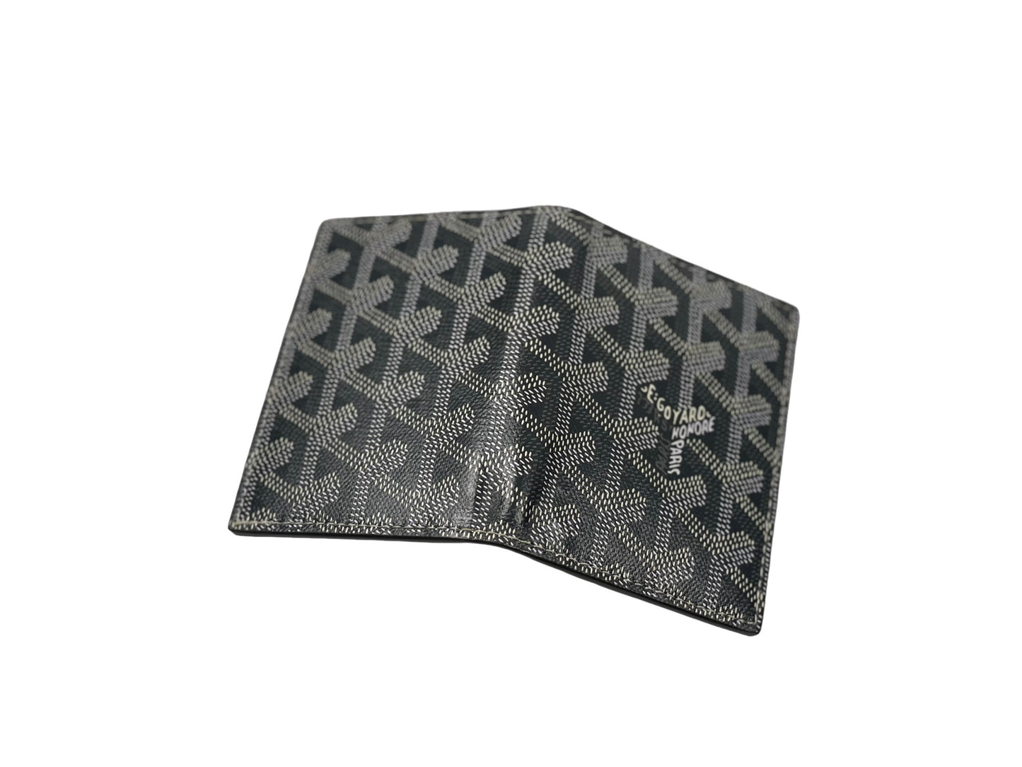Goyard Goyardine Passport Wallet Gray