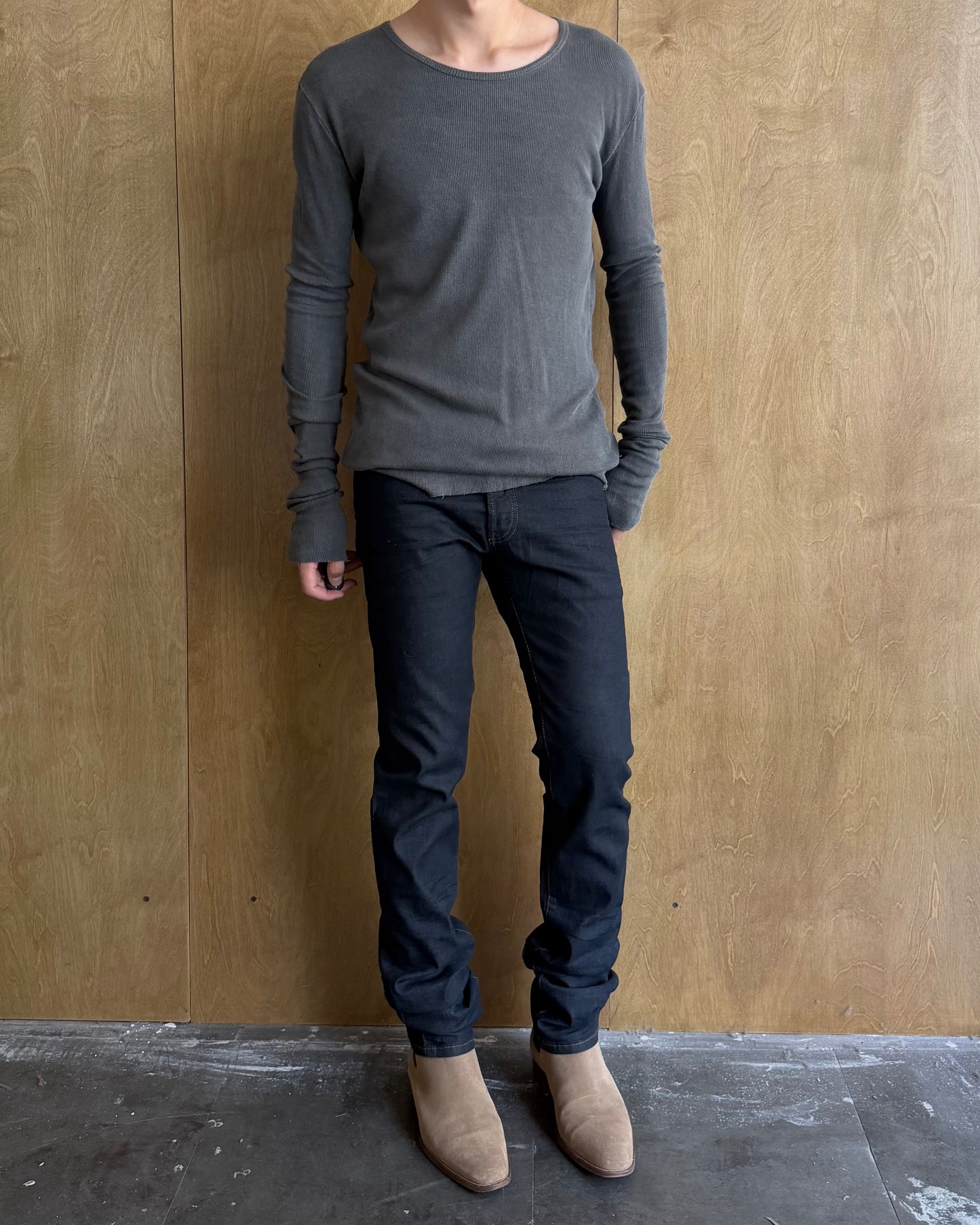 Dior Homme FW07 Raw Denim Slim Straight Jeans