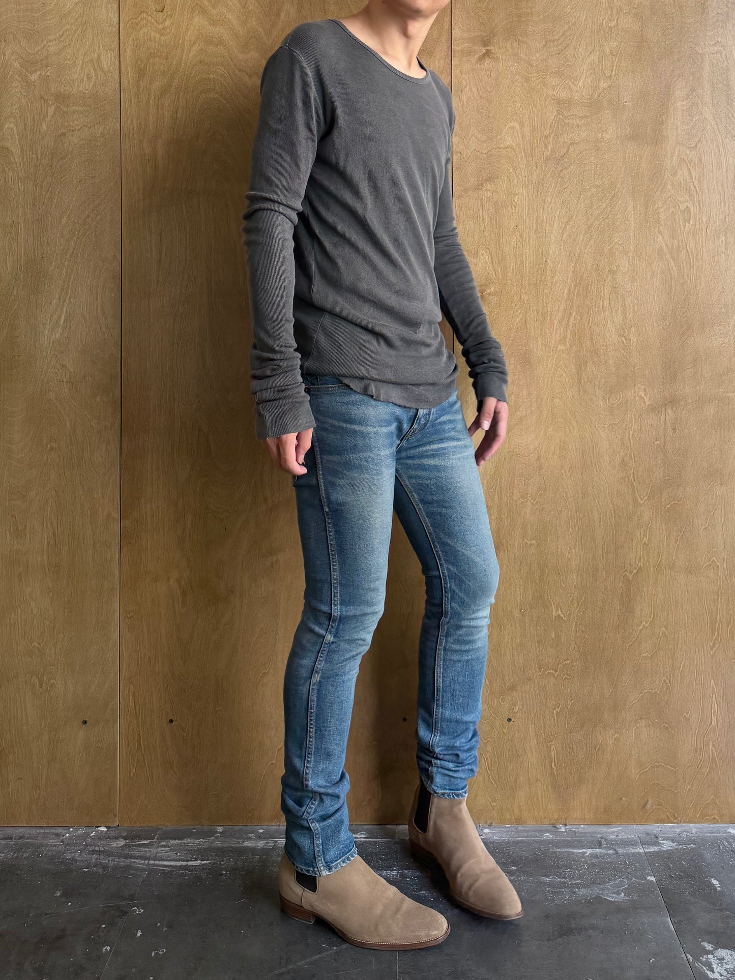 Celine SS20 Skinny SK005 Whiskered Washed Jeans