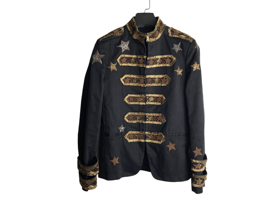 Valentino Stars Embellished Military Jacket