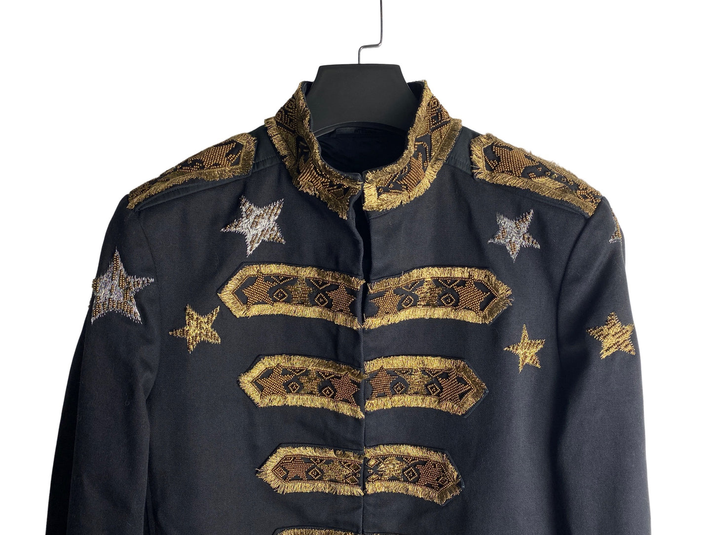 Valentino Stars Embellished Military Jacket