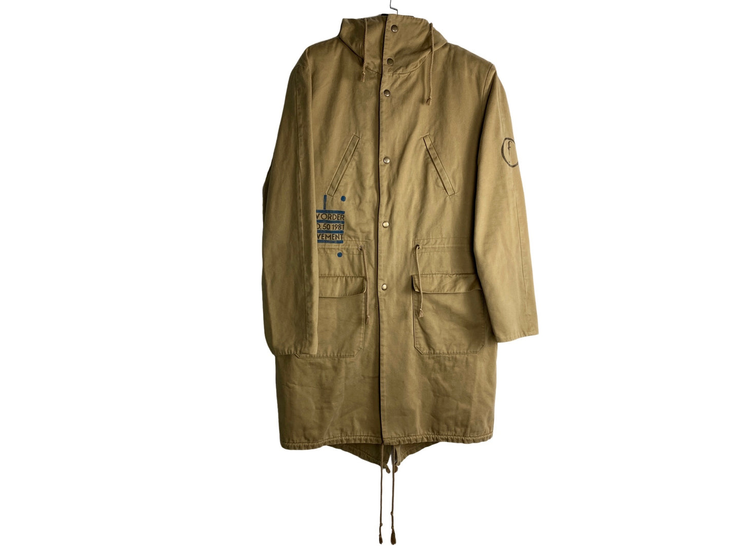 Raf Simons Archive Redux New Order Floral Fish-Tail Parka