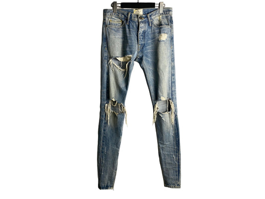 Fear Of God 4th Vintage Selvedge Distressed Denim Jeans