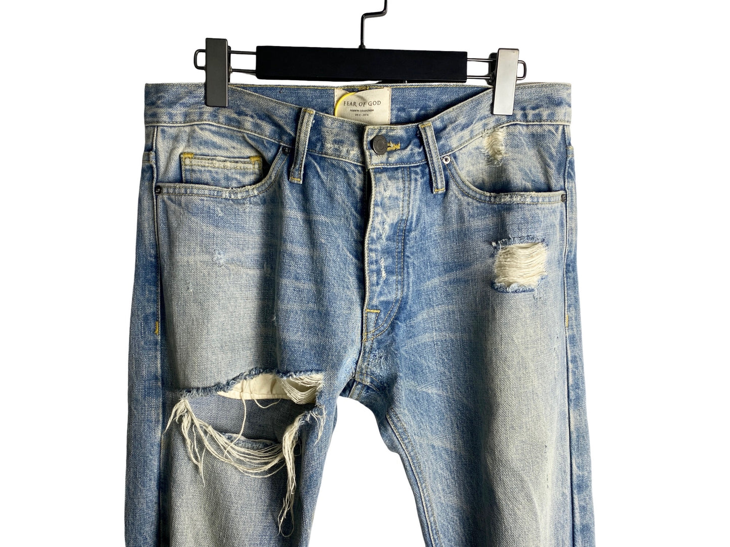 Fear Of God 4th Vintage Selvedge Distressed Denim Jeans