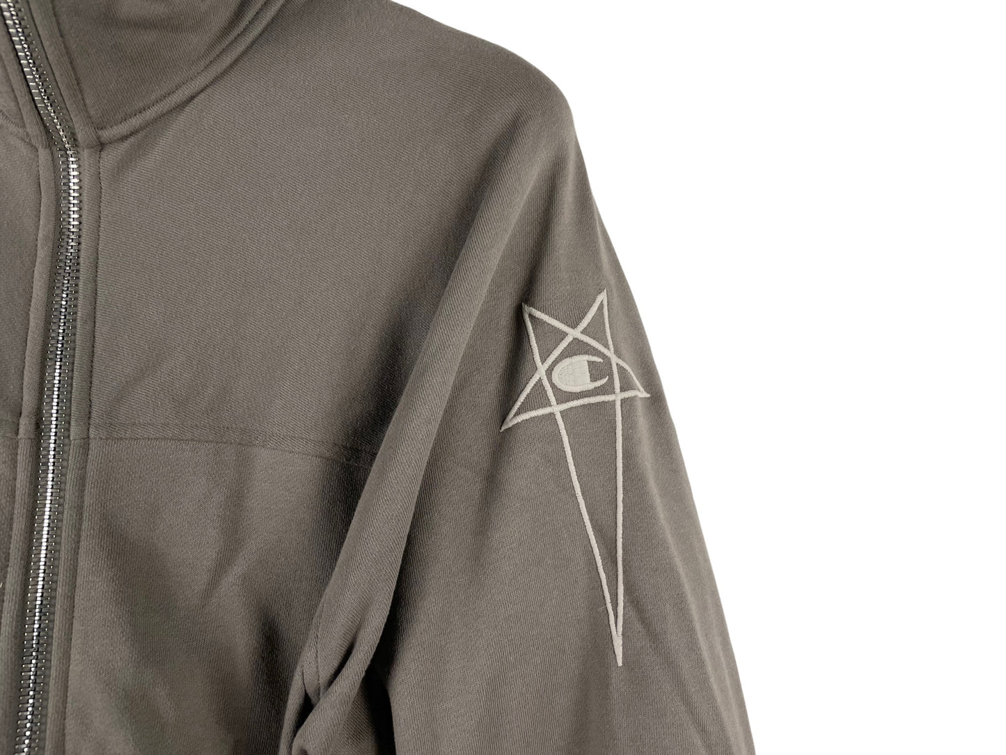RICK OWENS x Champion Mountain Asymmetric Cotton Jacket