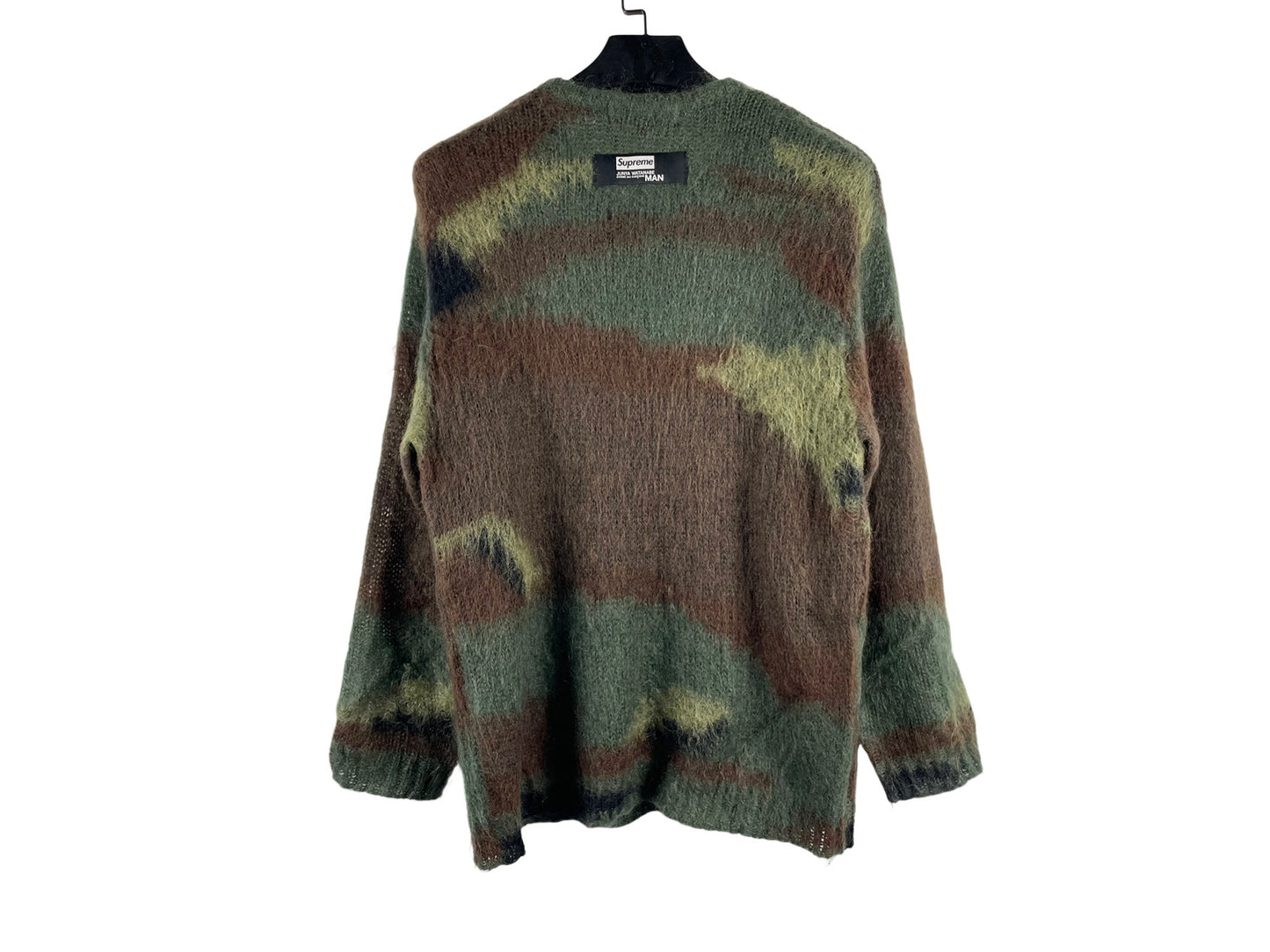 Junya Watanabe × Supreme  Brushed camouflage mohair sweater