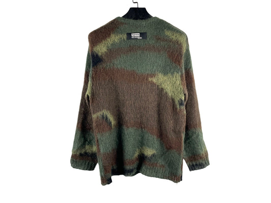 Junya Watanabe × Supreme  Brushed camouflage mohair sweater