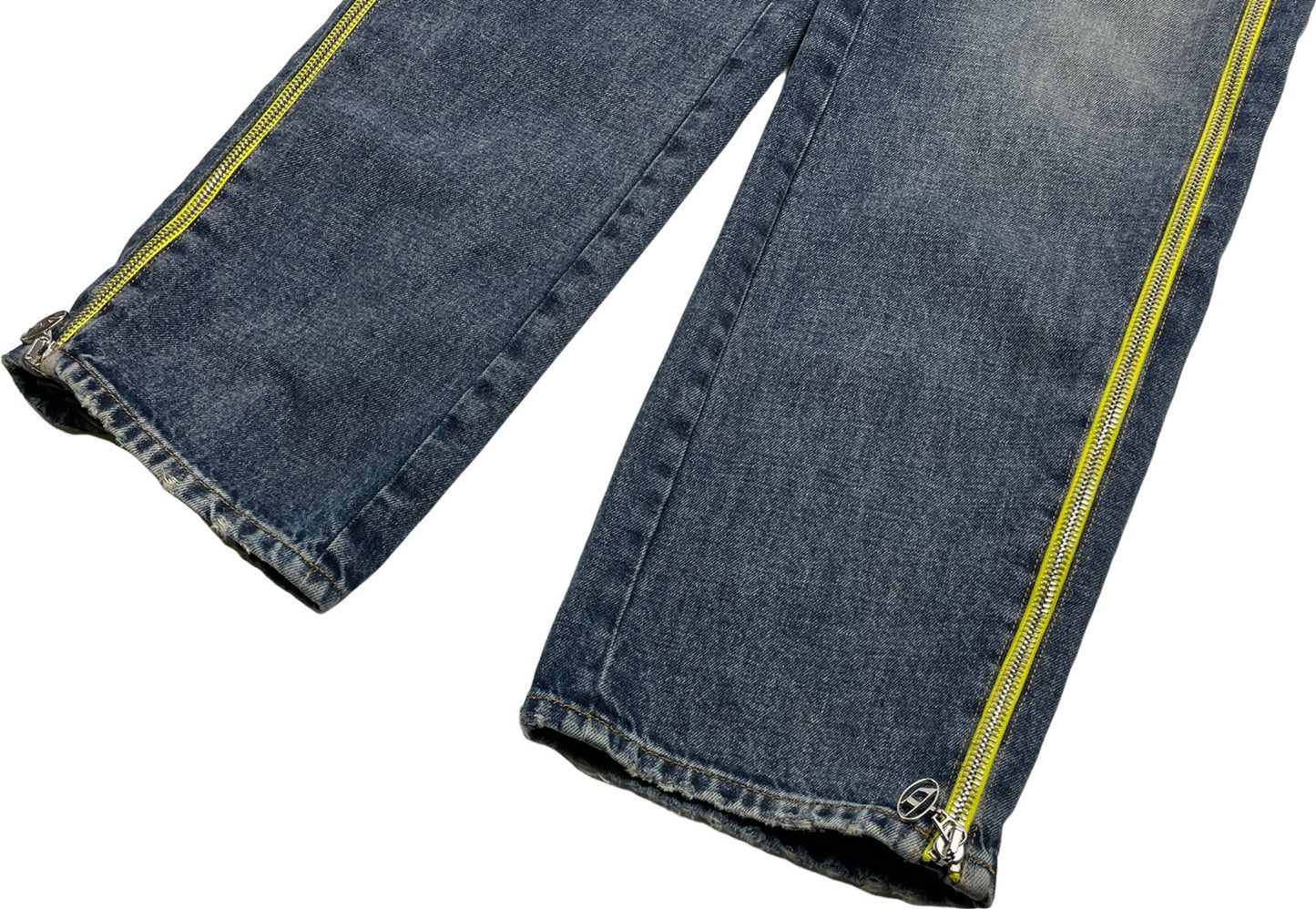 Diesel Zipper Baggy Denim Pants