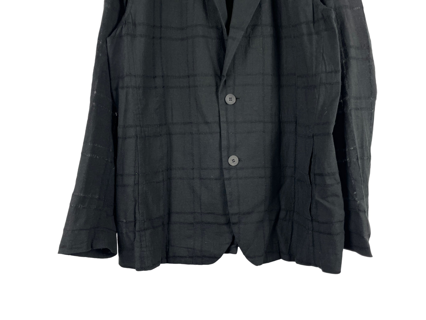 Issey Miyake Checked Blazer Jacket