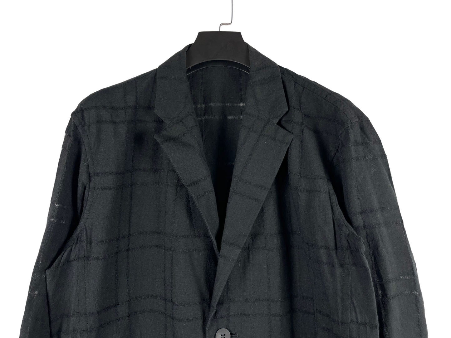 Issey Miyake Checked Blazer Jacket