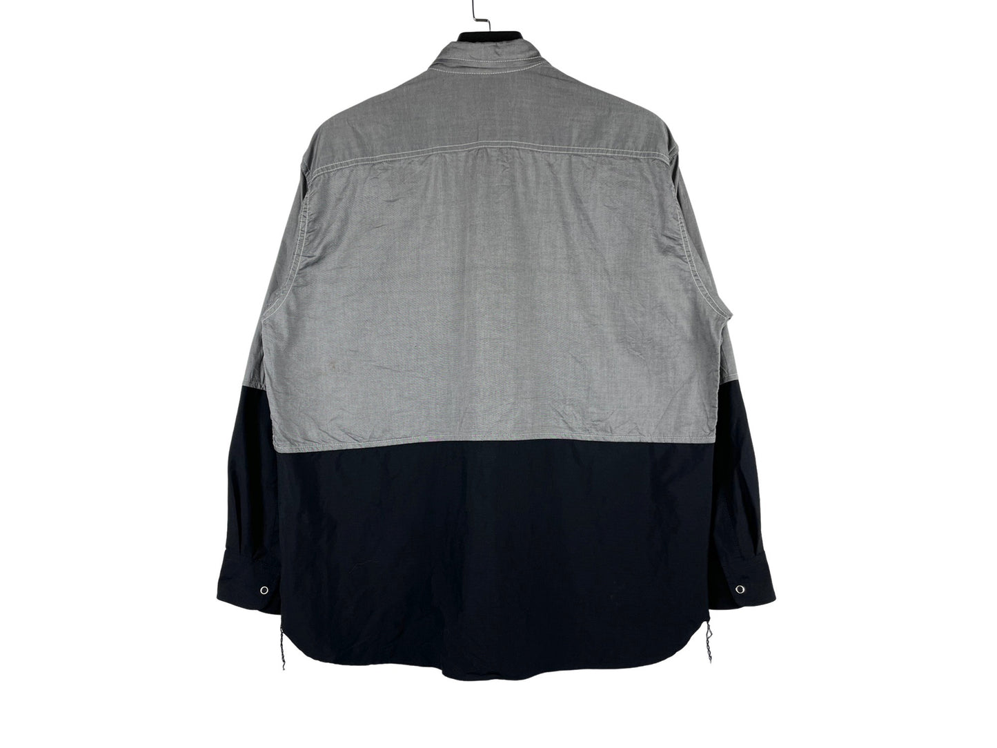 Comme des Garçons Homme Gray & Black Paneled Shirt