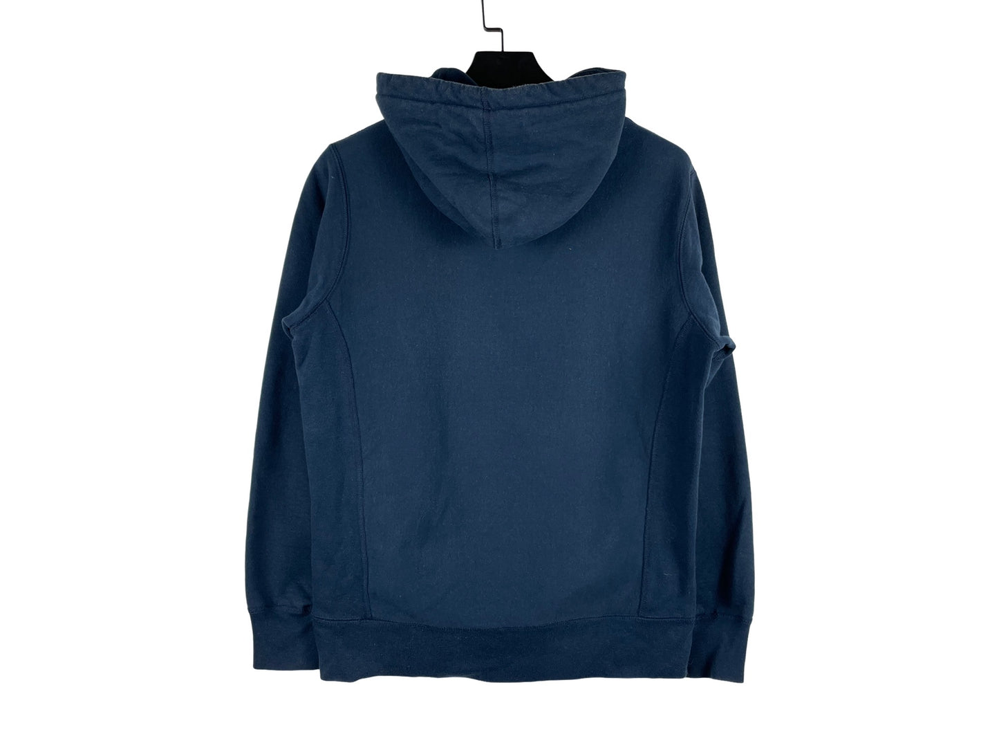Supreme Red on Navy Box Logo Hoodie