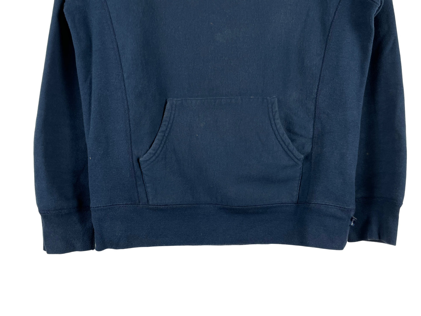 Supreme Red on Navy Box Logo Hoodie