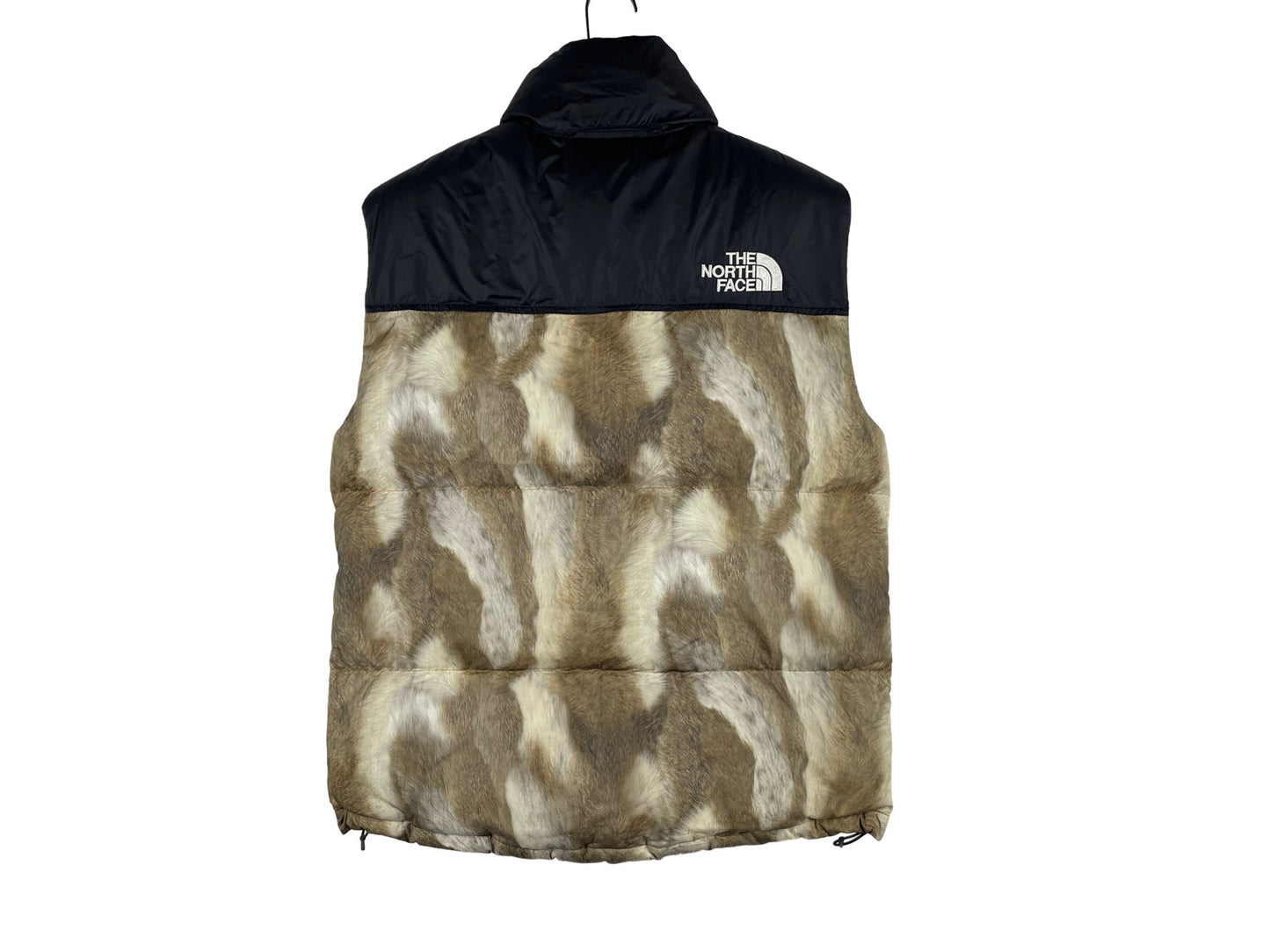 Supreme x The North Face Fur Print Nuptse Vest