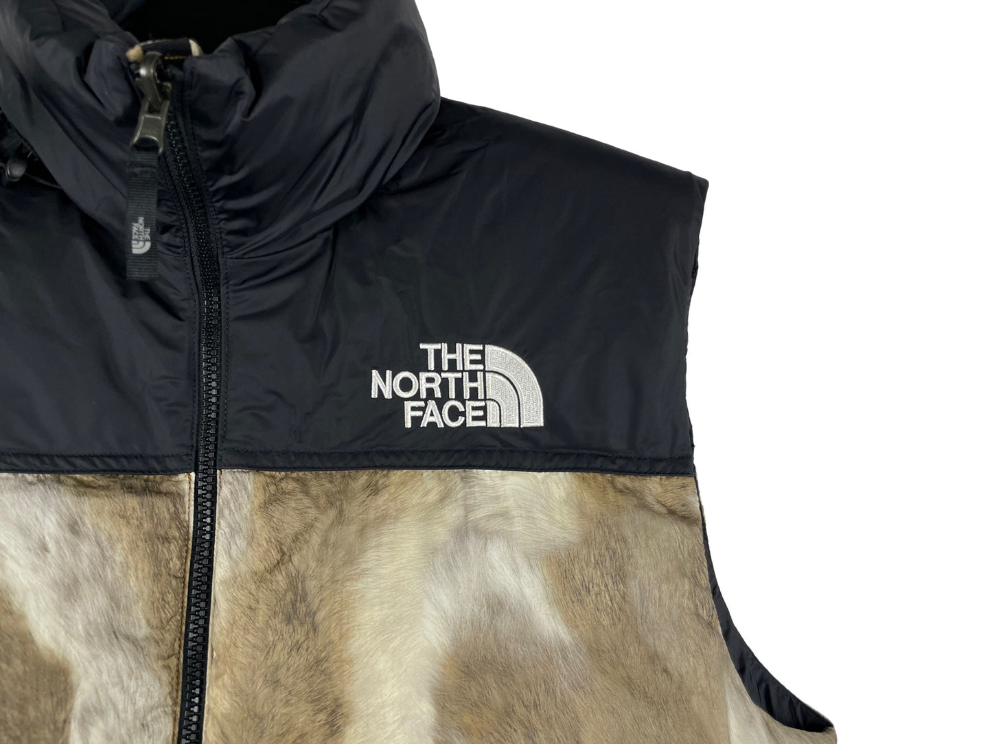 Supreme x The North Face Fur Print Nuptse Vest
