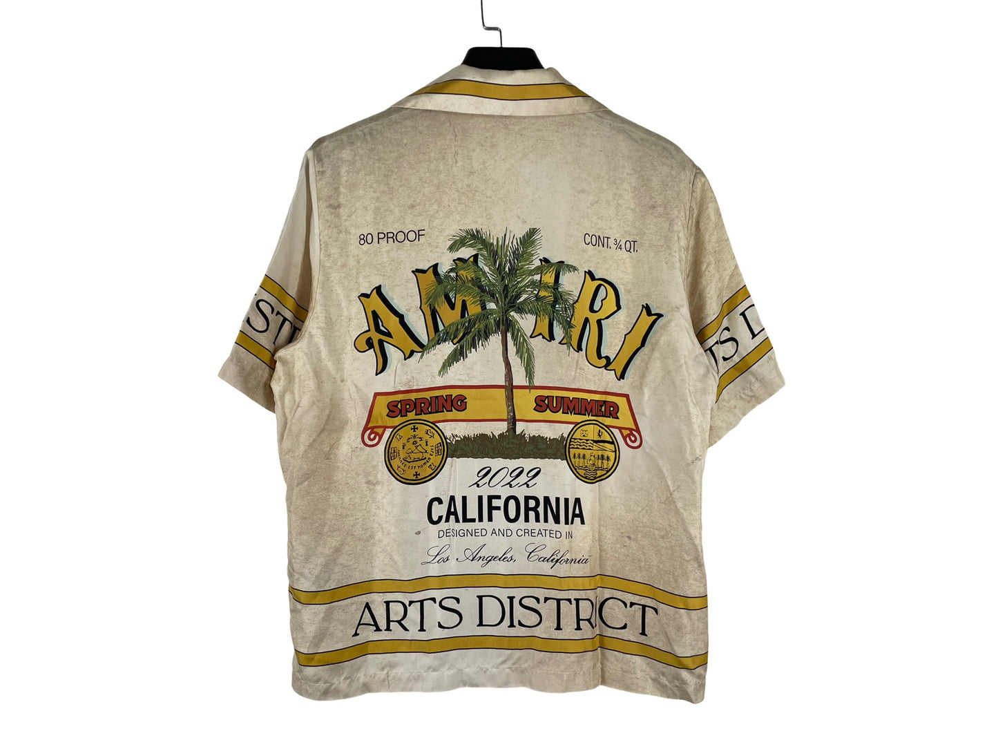 Amiri Rum Label Silk Shirt