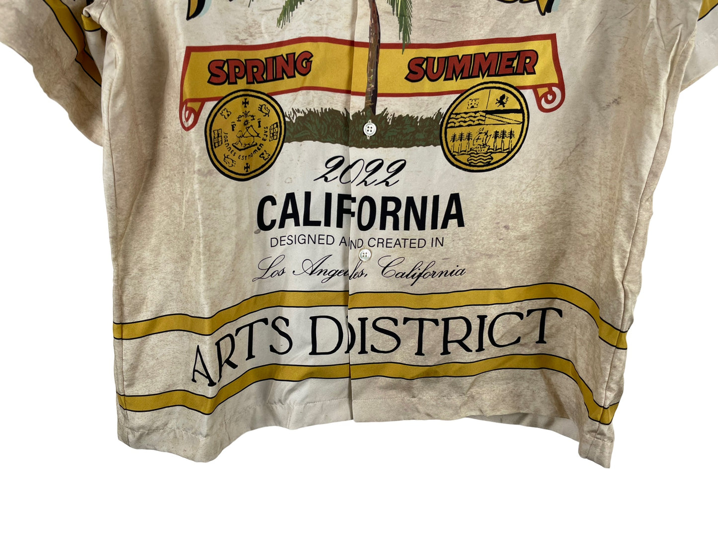 Amiri Rum Label Silk Shirt