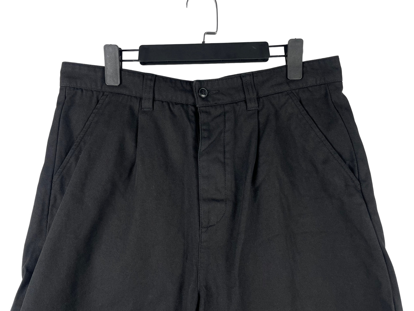 Ami Paris Small Logo Embroidered Wide-leg Shorts