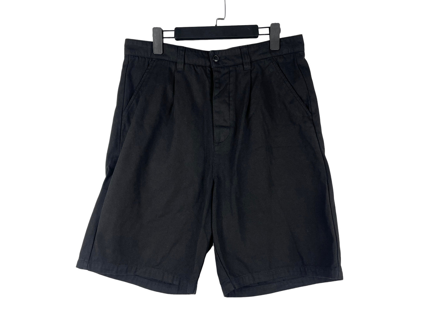 Ami Paris Small Logo Embroidered Wide-leg Shorts
