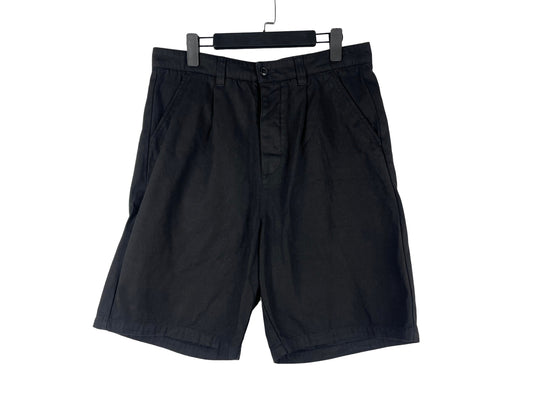 Ami Paris Small Logo Embroidered Wide-leg Shorts