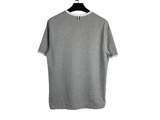 Thom Browne Contrast Trim Ringer Short Sleeve T-Shirt