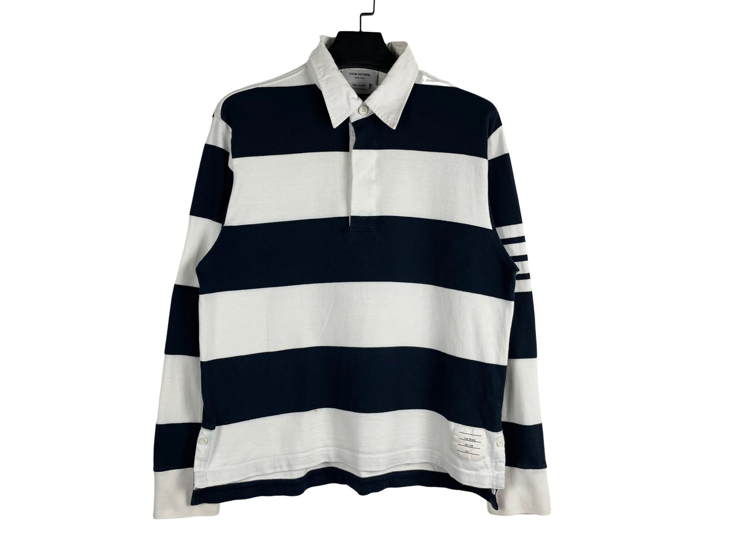 Thom Browne Oversized 4 Bar Rugby Shirt