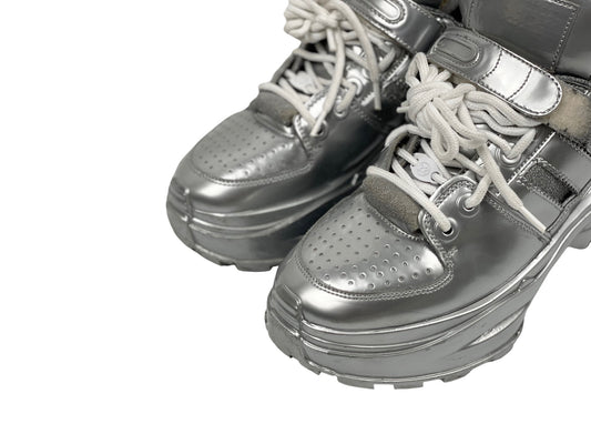Maison Margiela Retro Fit Silver Sneakers