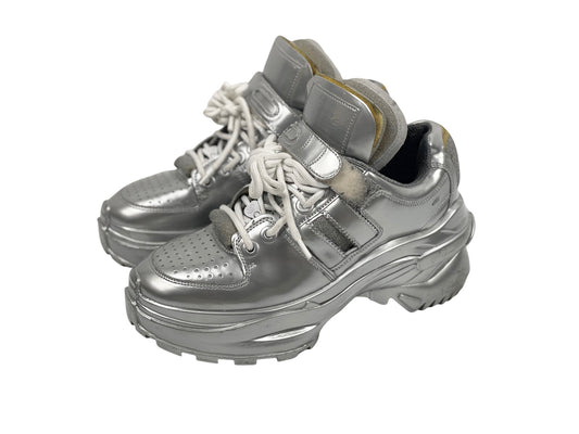 Maison Margiela Retro Fit Silver Sneakers