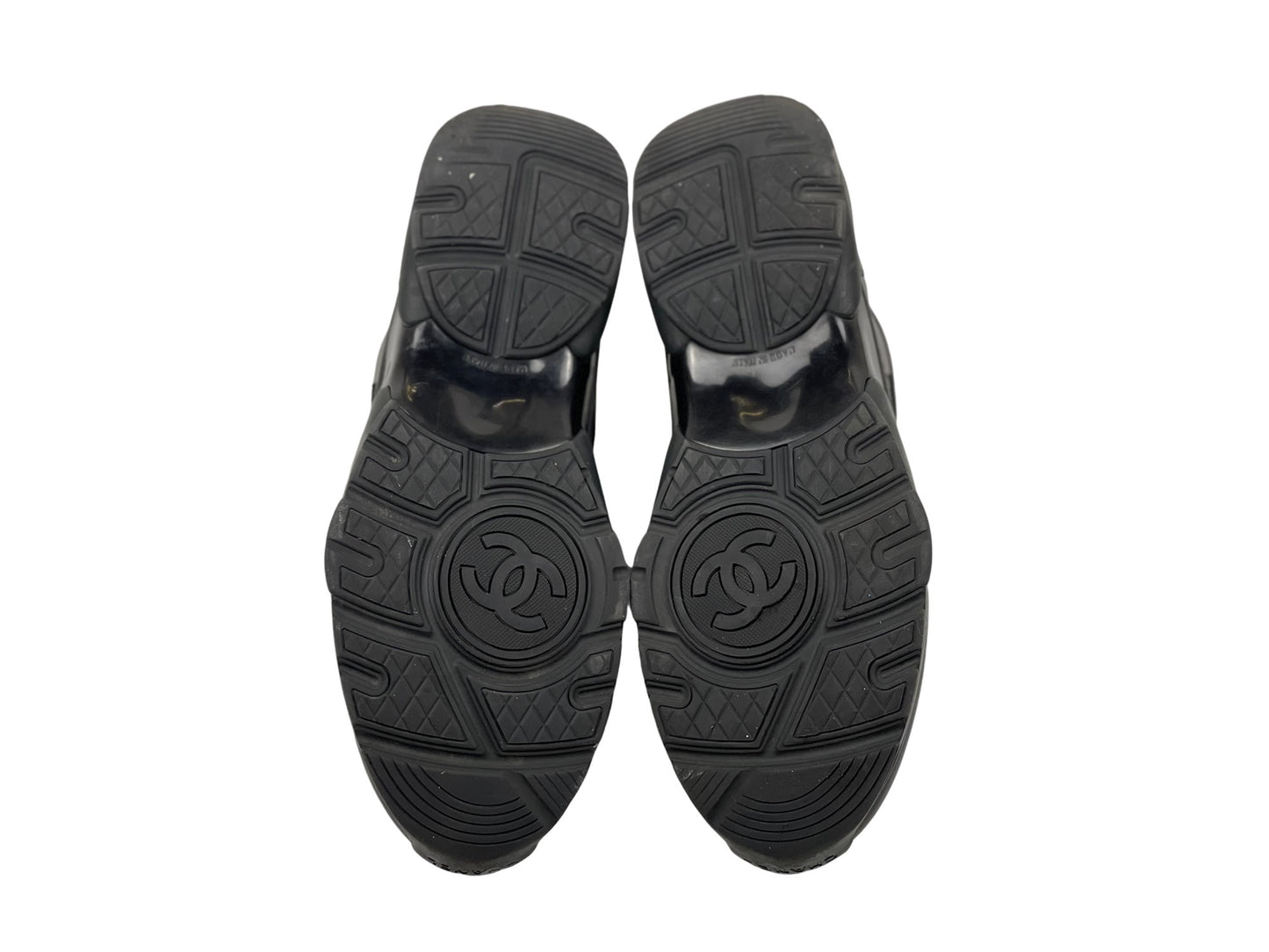 Chanel Lambskin CC Uniform Mens Sneakers