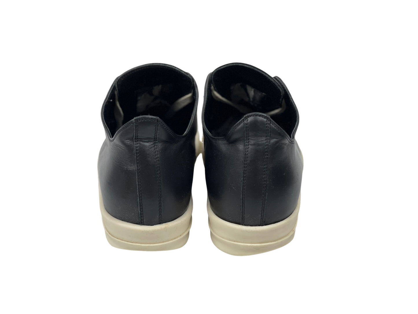 Rick Owens Leather Ramones Low-Top Sneakers