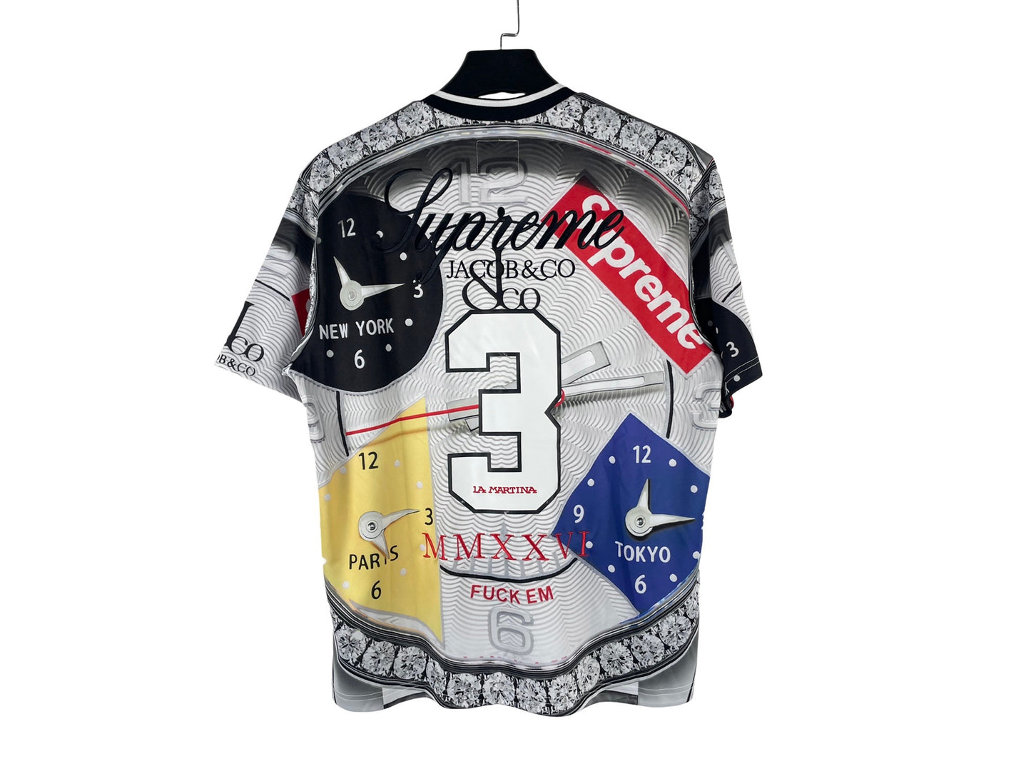 Supreme x Jacob & Co x La Martina Clock T-Shirt