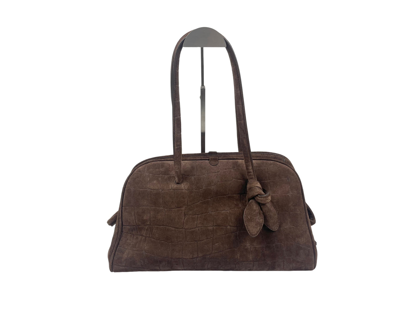 Jacquemus Le Turismo Croc-Embossed Suede Shoulder Bag