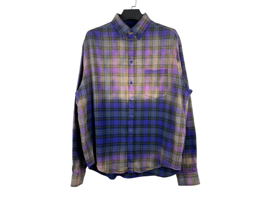 Balenciaga Bleached Flannel Oversized Shirt SS23