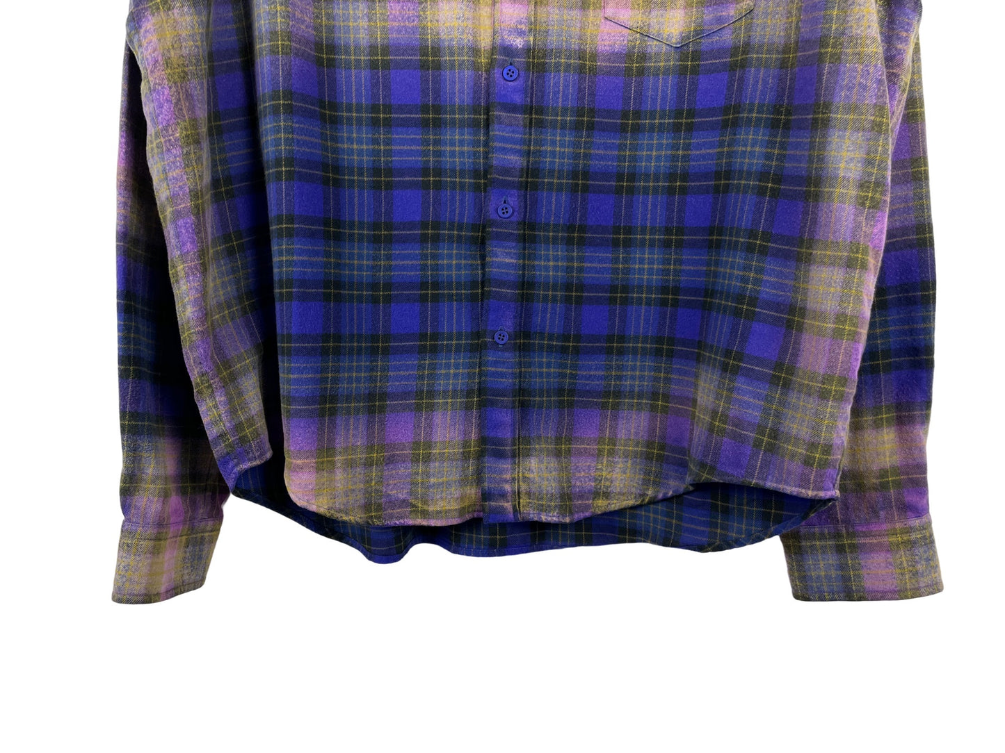 Balenciaga Bleached Flannel Oversized Shirt SS23