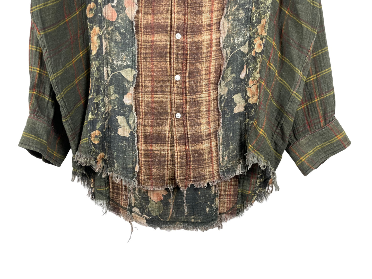 R13 Floral Plaid Shirt