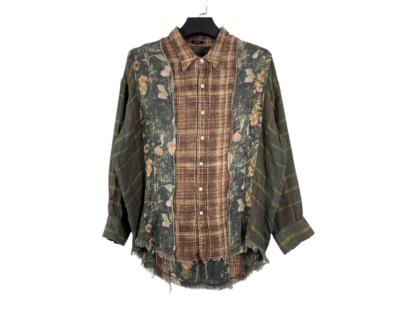 R13 Floral Plaid Shirt