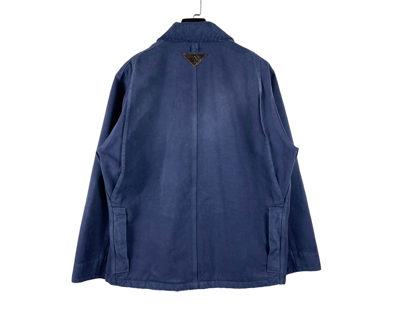 Prada Canvas Trucker Jacket Navy SS25