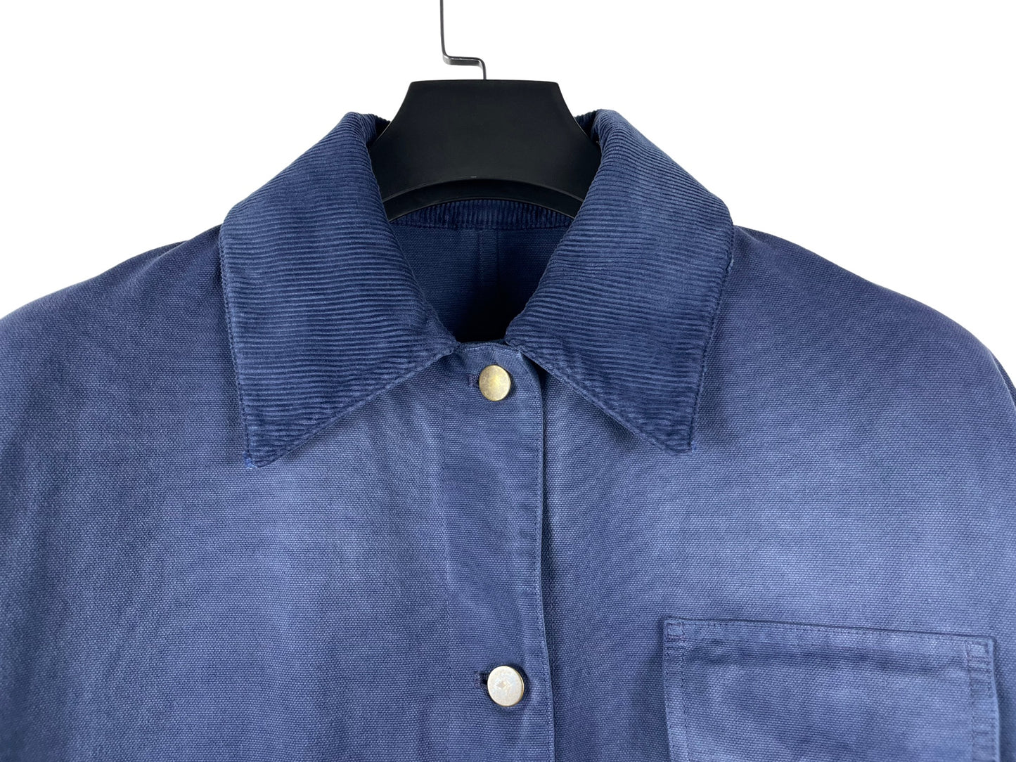 Prada Canvas Trucker Jacket Navy SS25