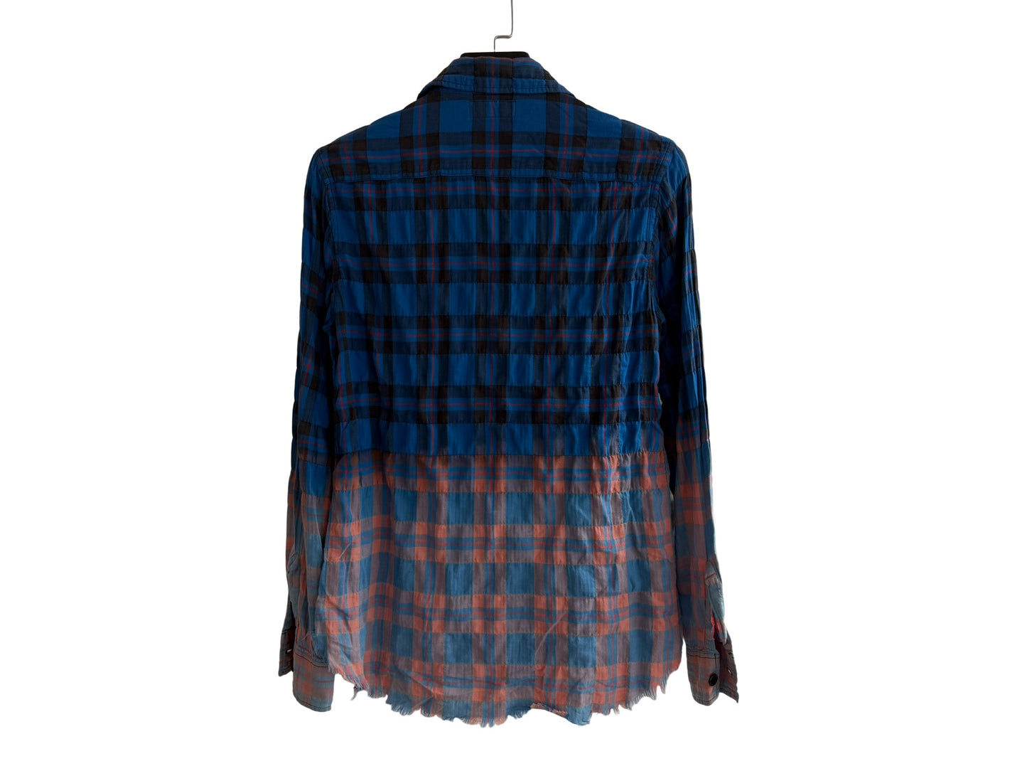 Saint Laurent Bleached Flannel Shirt SS16