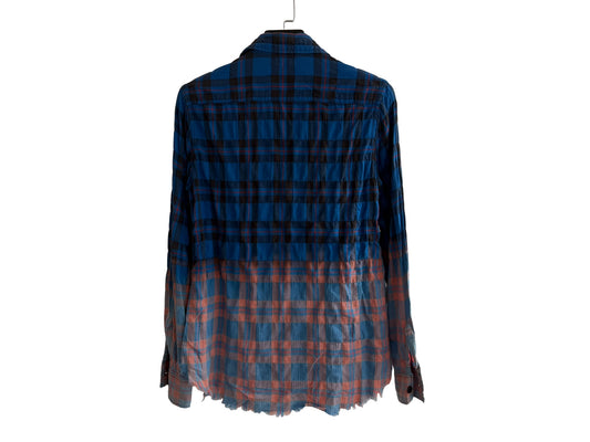 Saint Laurent Bleached Flannel Shirt SS16