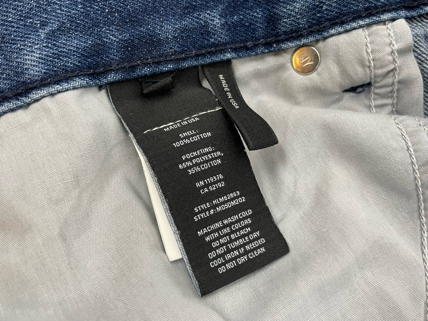 Helmut Lang Zipper Denim Pants