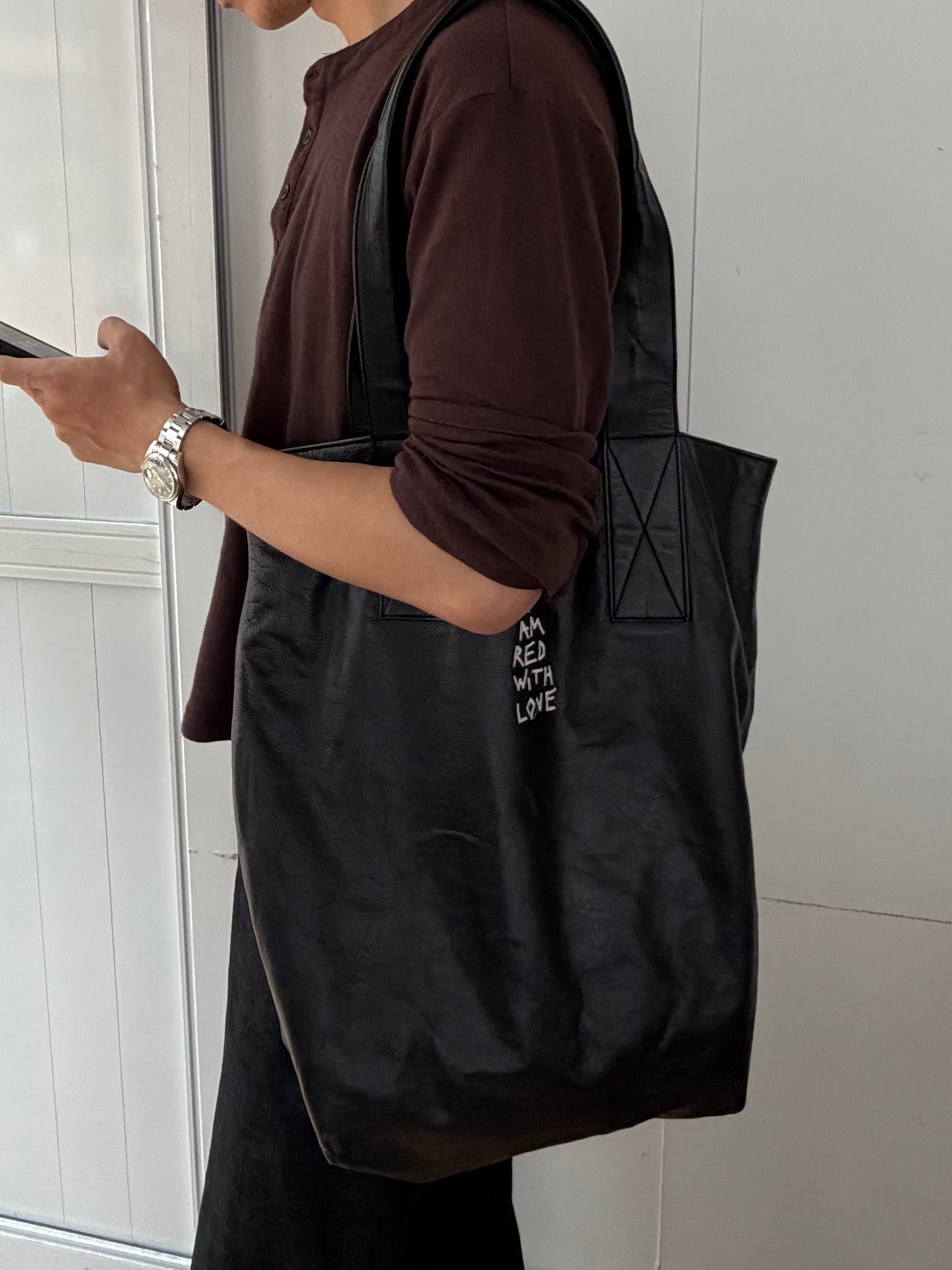 Ann Demeulemeester Leather Tote Bag