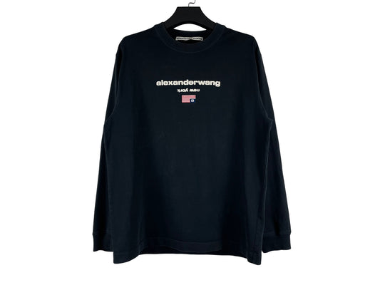 Alexander Wang Flag Long Sleeve T-Shirt