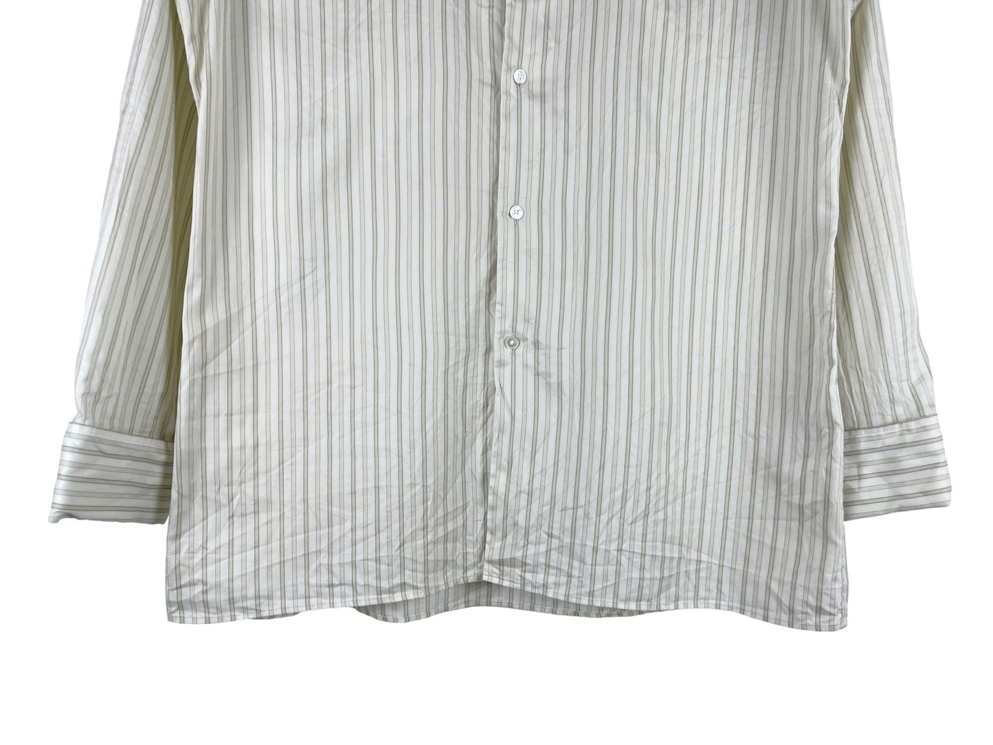 AURALEE Cotton Silk Stripe Shirt