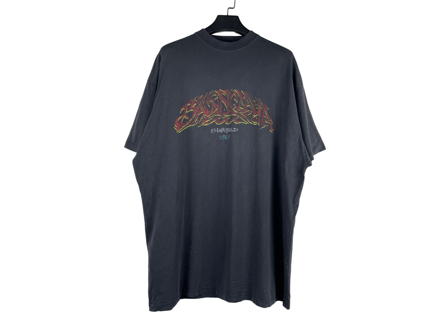 Balenciaga 24SS Flame Graffiti T-Shirt