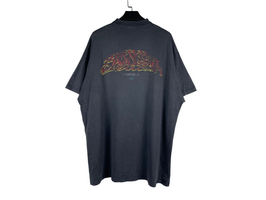 Balenciaga 24SS Flame Graffiti T-Shirt