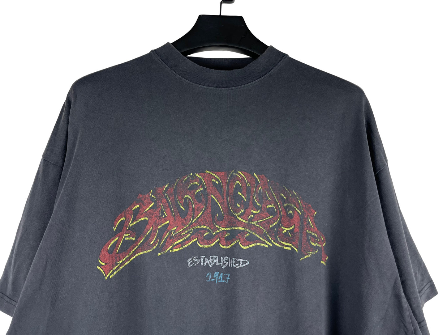 Balenciaga 24SS Flame Graffiti T-Shirt
